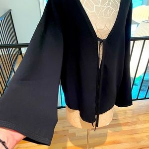 Elizabeth and James Unstructured Crepe Jacket